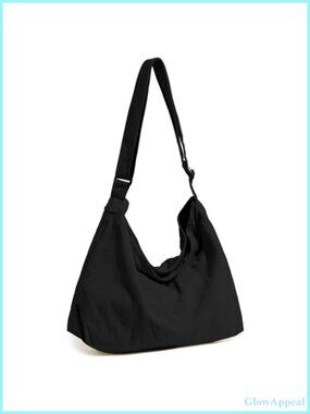 Canvas Hobo Crossbody Messenger Bag Lightweight Tote for Everyday